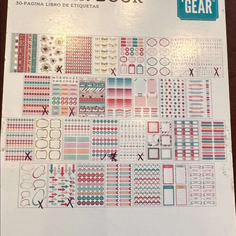 4/$20!! Pen+Gear 20 Page Planner Sticker Book